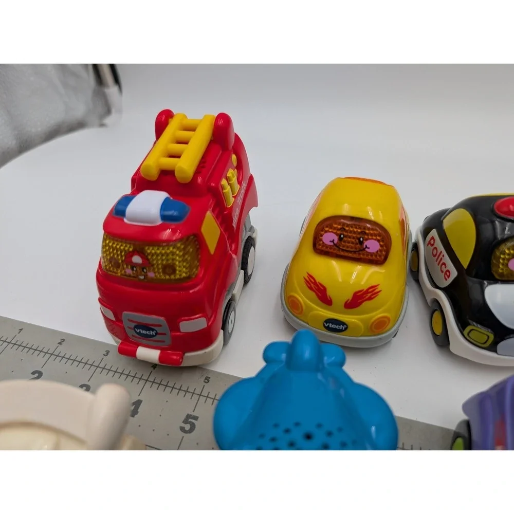 VTech‎ Go Smart Vehicle Race Car Hot Rod Fire Truck Police Plane Lot of 8